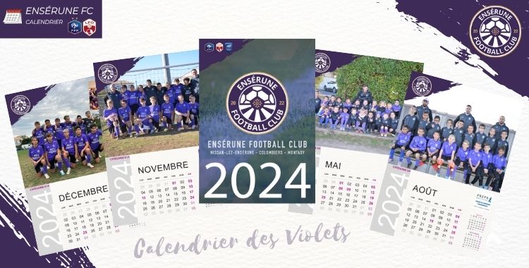 L'EFC sort son calendrier 2024 ! - Ensérune Football Club